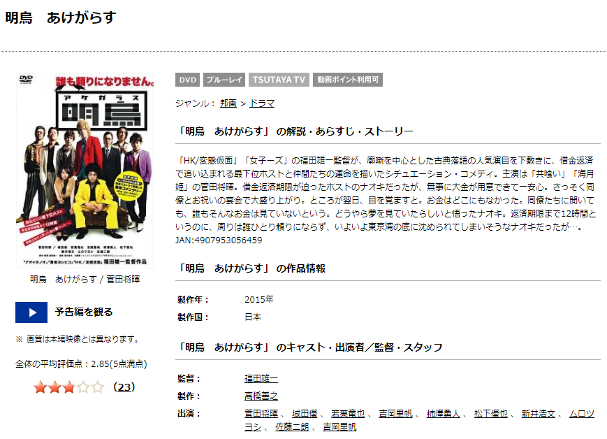 映画 明烏 あけがらす の配信情報 公式の無料見逃し動画視聴方法 Stop ドラマや映画を公式で無料見逃し配信動画をフル視聴する方法 映画 明烏 あけがらす の配信情報 公式の無料見逃し動画視聴方法 Stop ドラマや映画を公式で無料見逃し配信動画をフル視聴する方法