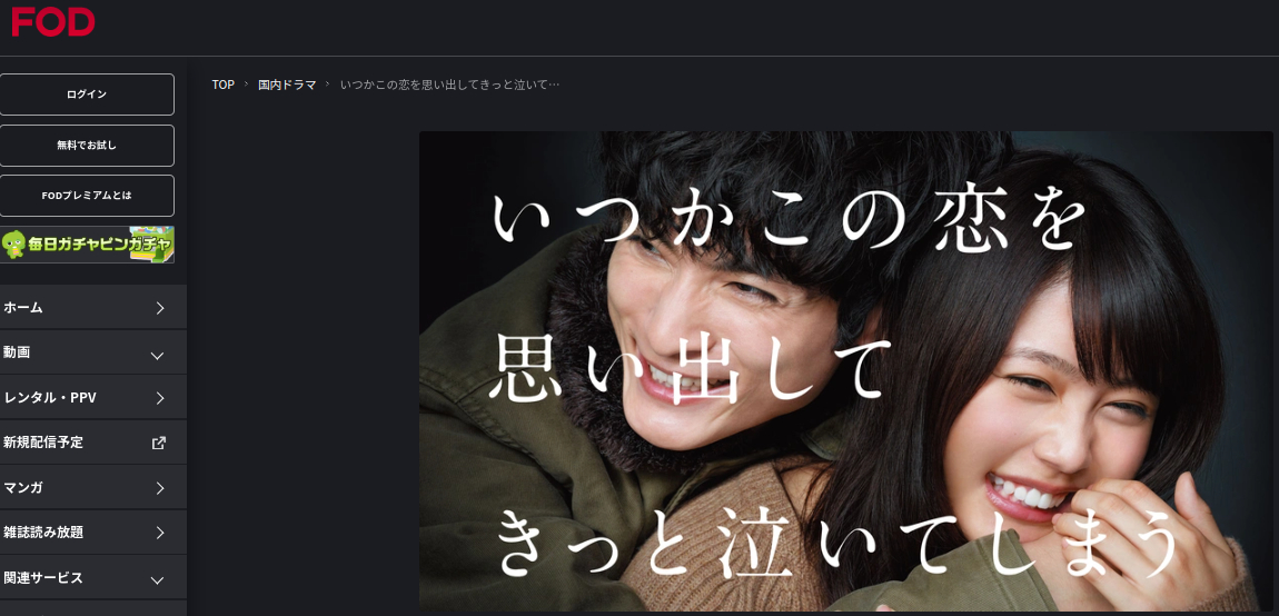 いつかこの恋を思い出してきっと泣いてしまう fod