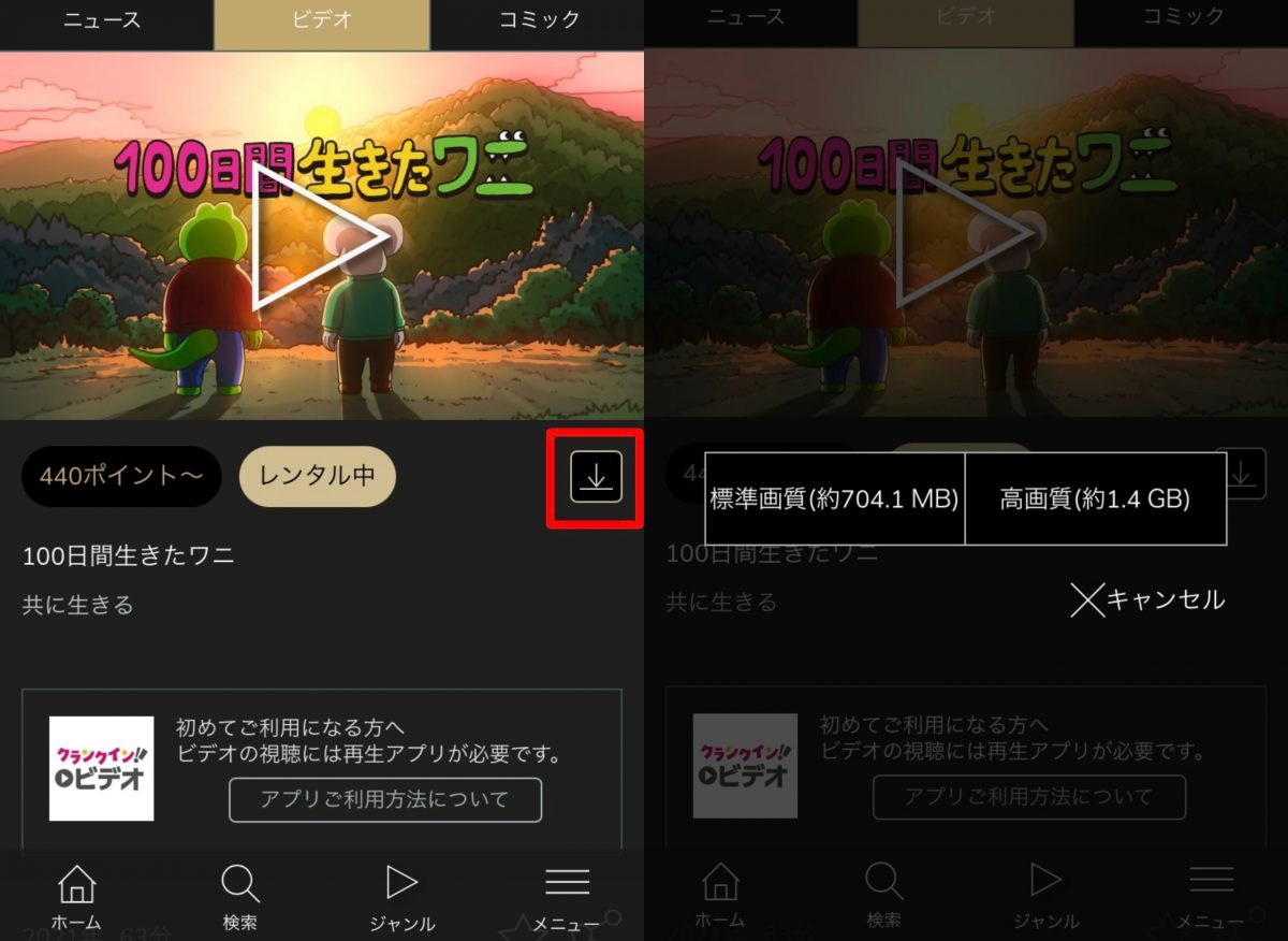 crank-in-video 選択